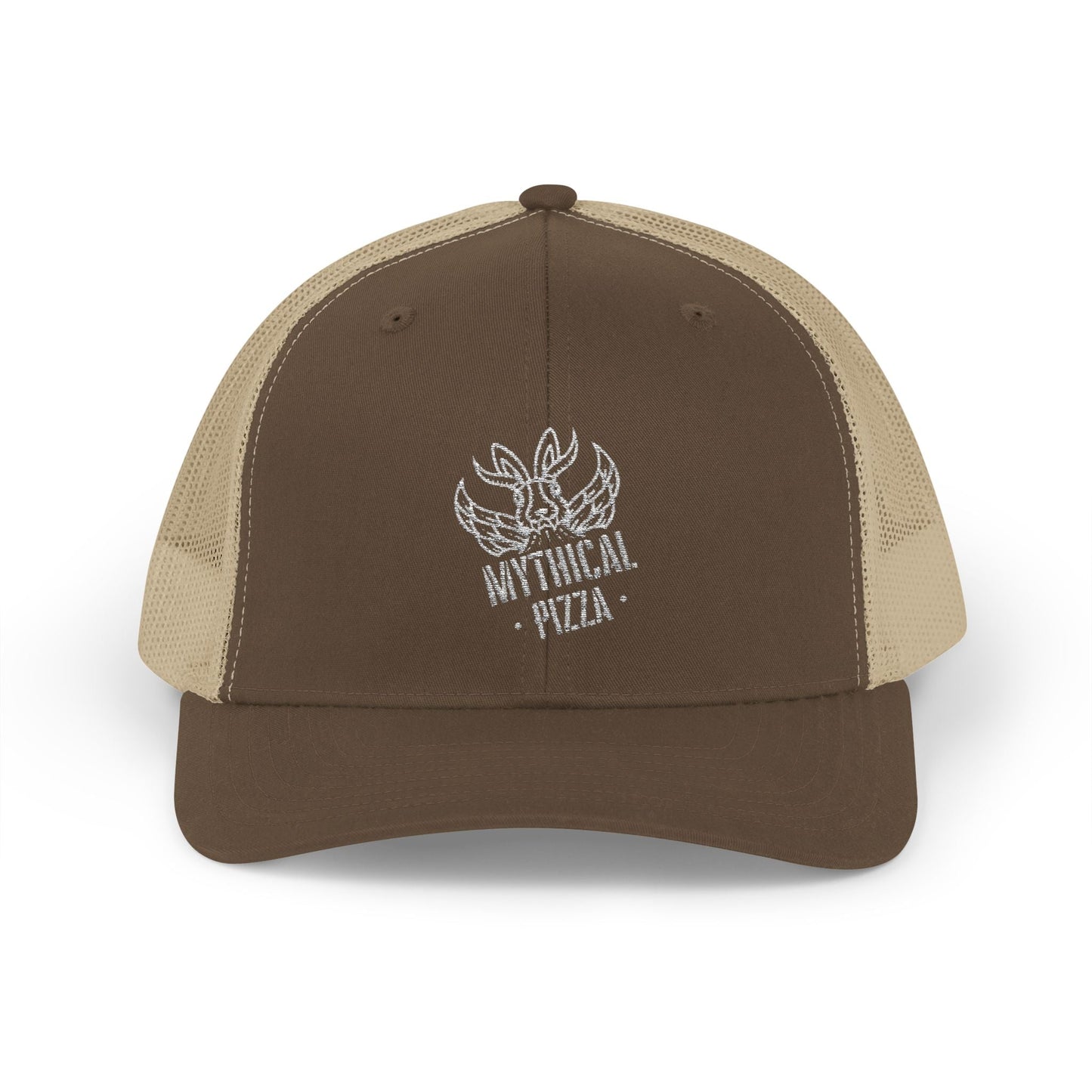 Mythical Pizza Embroidered Trucker Cap - Mothman.Life