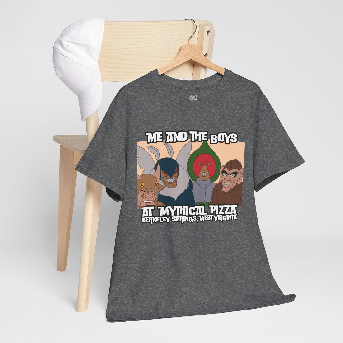 Mythical Pizza Me and the Boys Tee - Mothman.Life