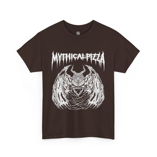Mythical Pizza Metal Mothman Tee - Mothman.Life