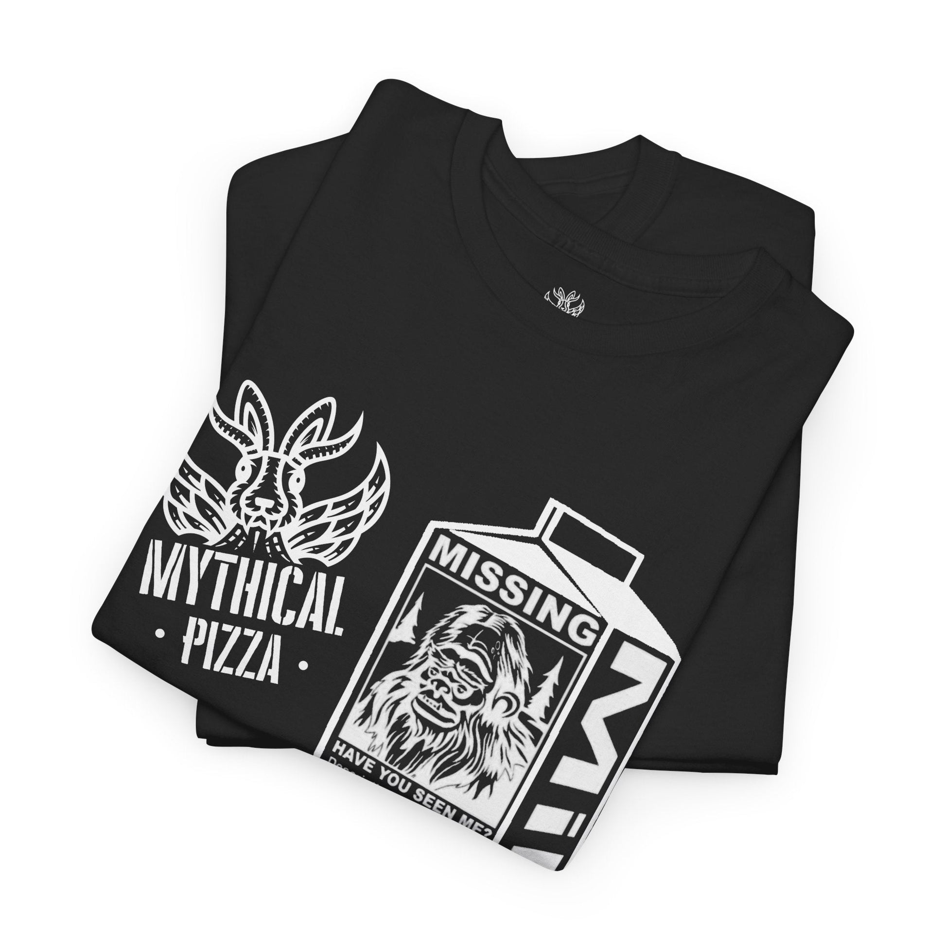 Mythical Pizza Support Your Local Cryptid Tee - Mothman.Life