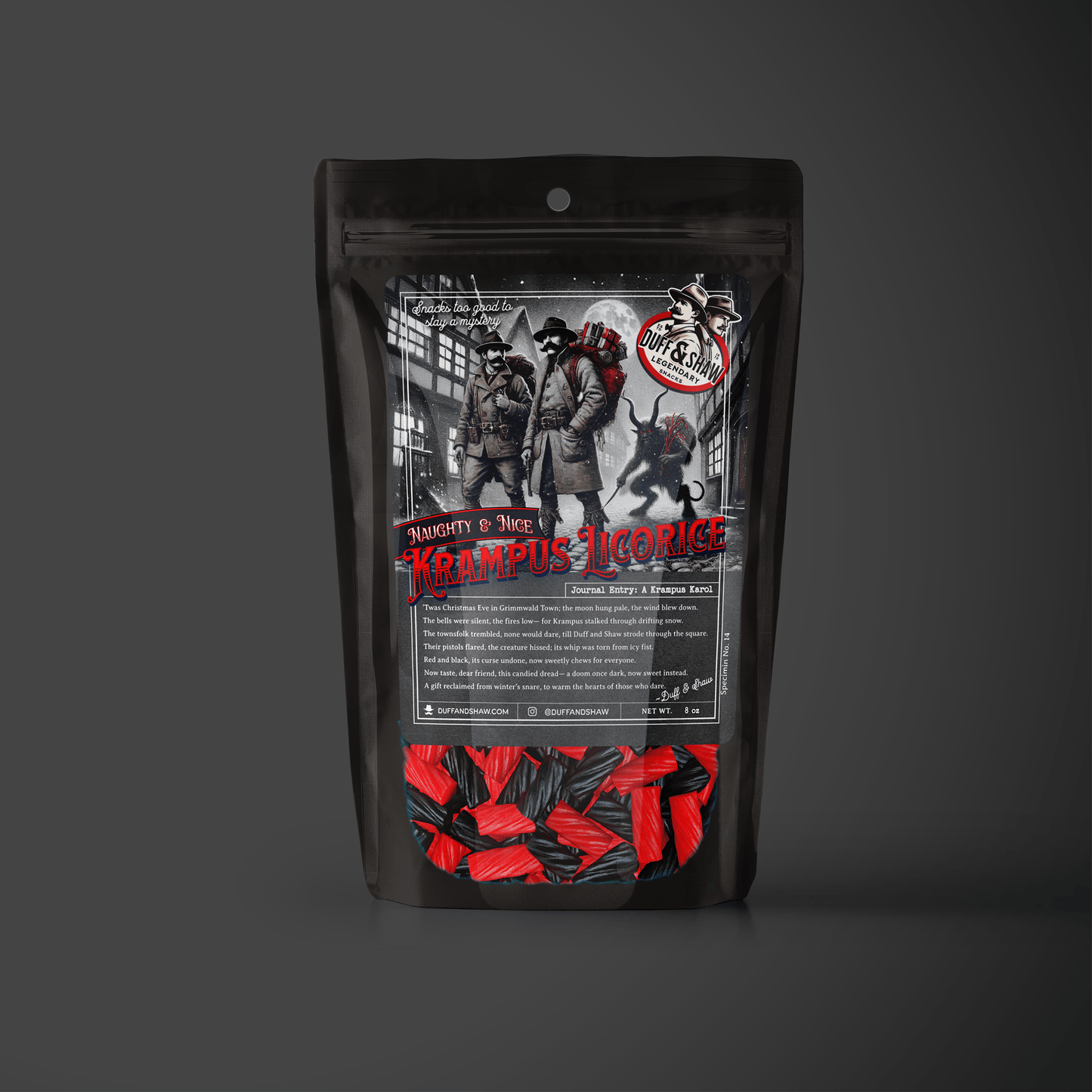 Naughty or Nice Krampus Licorice - Mothman.Life