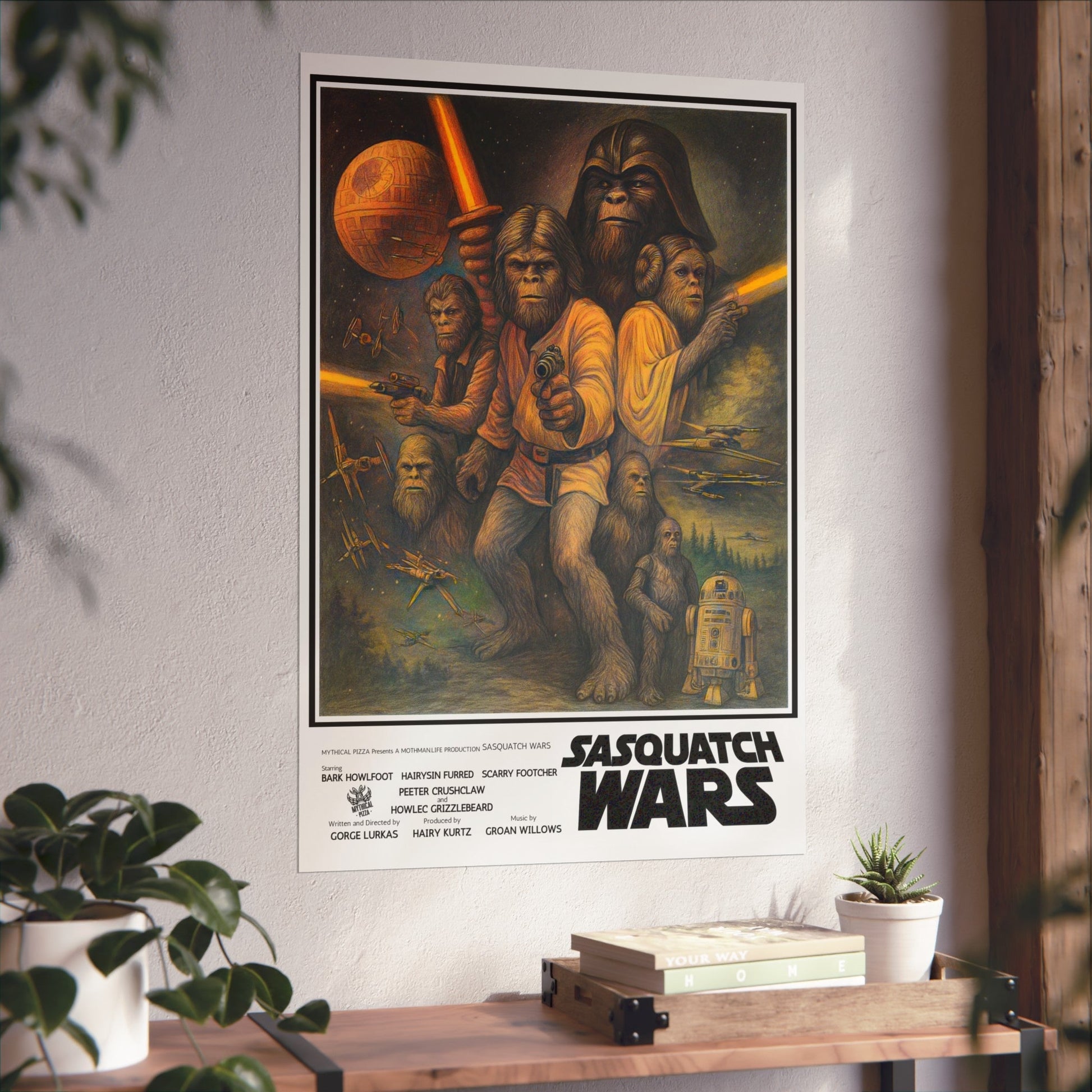 SASQUATCH WARS Poster (24" x 36") - Mothman.Life
