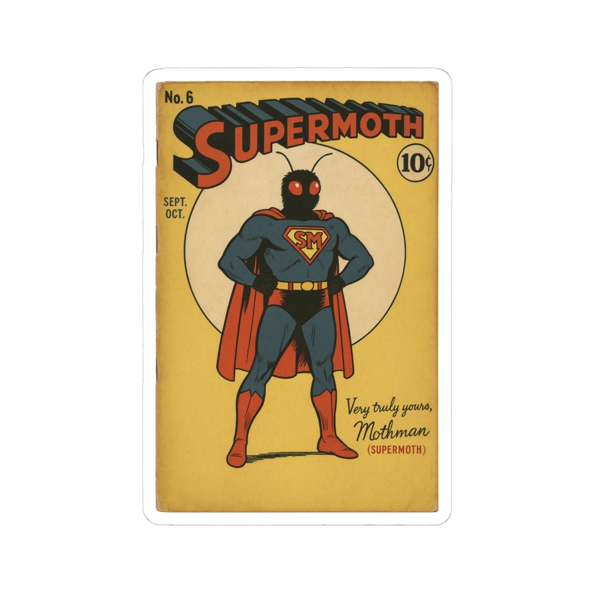 Supermoth Sticker - Mothman.Life