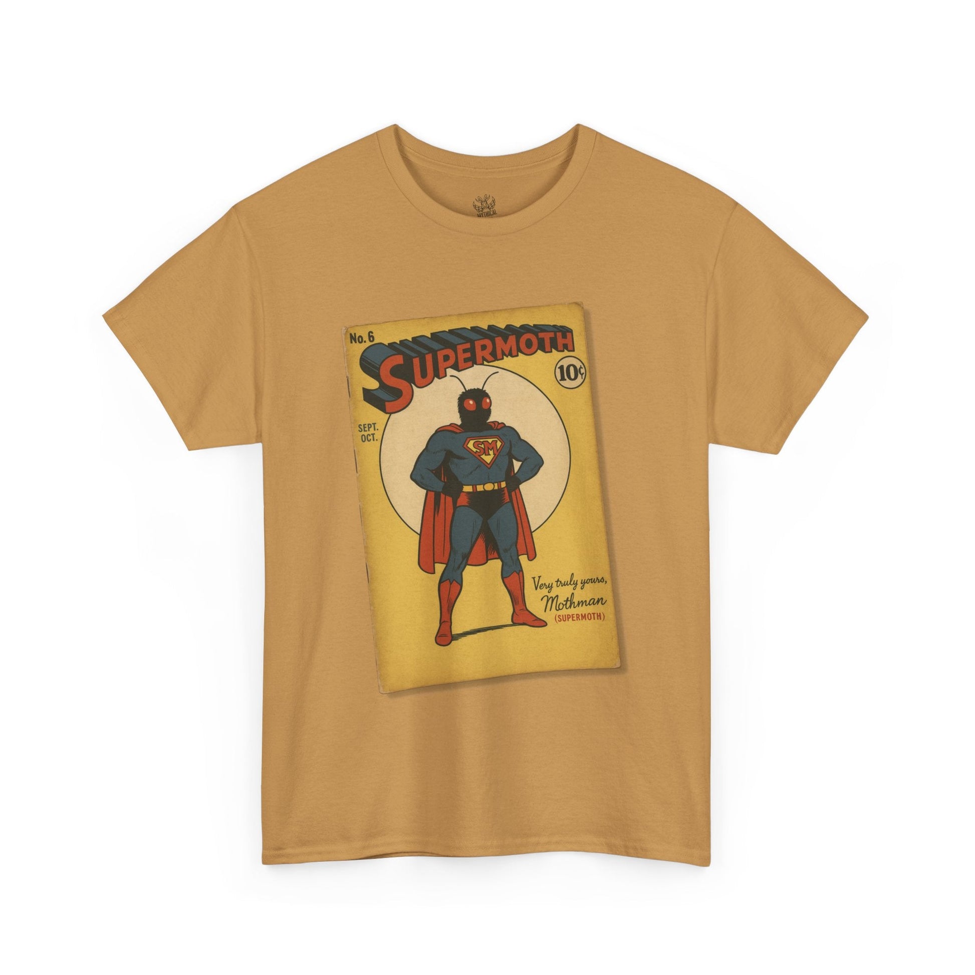 Supermoth Vintage Comic Tee - Mothman.Life