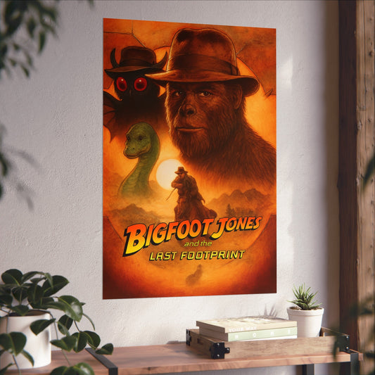 Bigfoot Jones and the Last Footprint Poster (24" x 36") - Mothman.Life