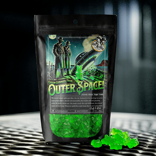 Green Apple Alien Gummies - Mothman.Life