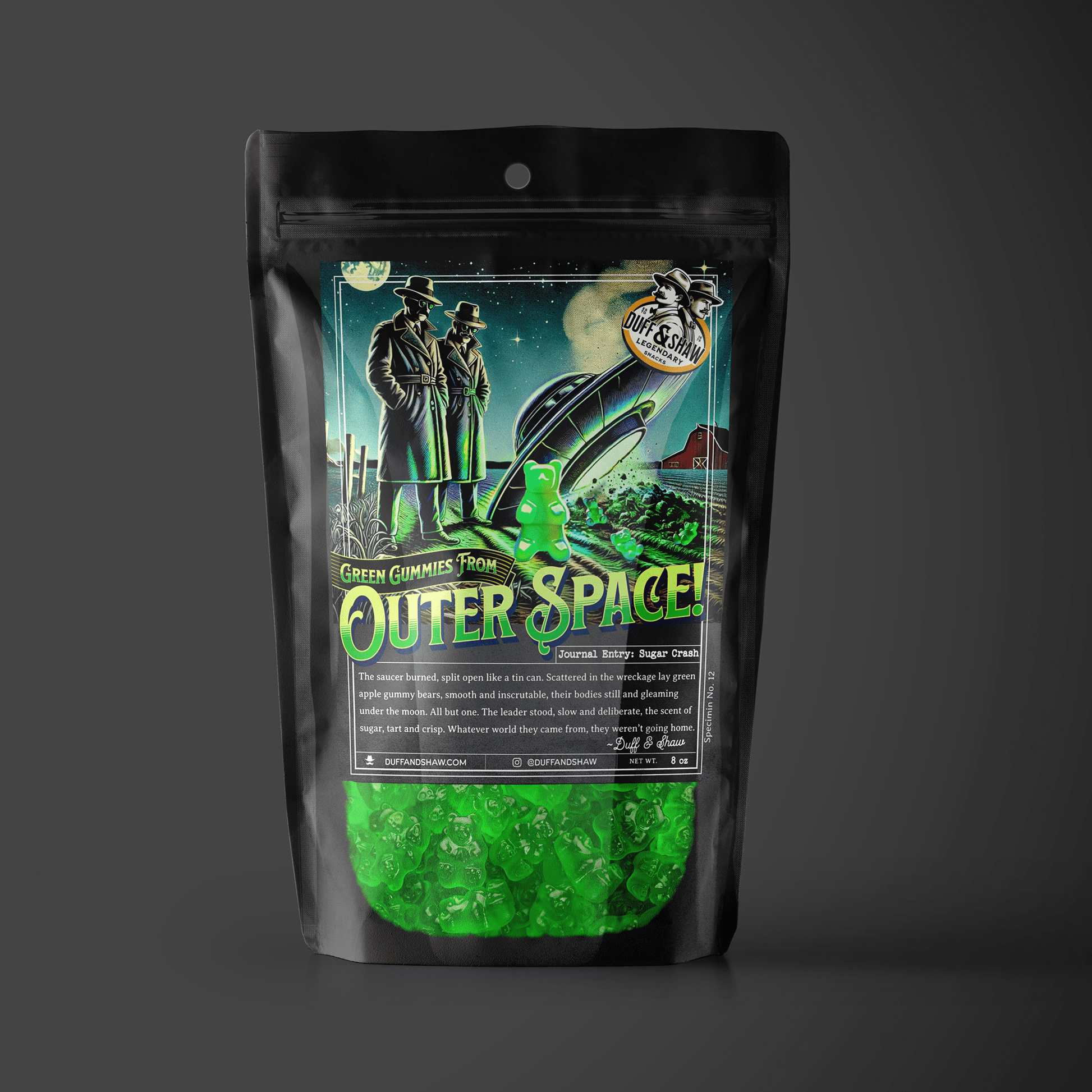 Green Apple Alien Gummies - Mothman.Life