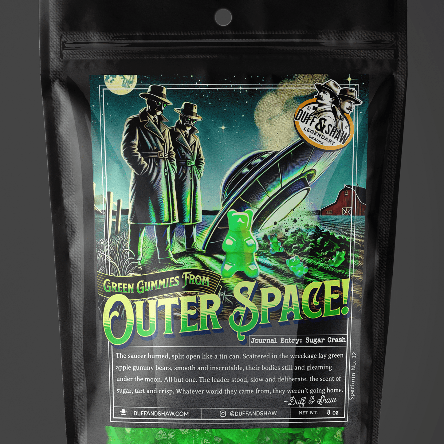 Green Apple Alien Gummies - Mothman.Life