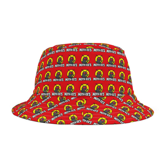 Moth - ee's Classic Red Logo Bucket Hat - Mothman.Life