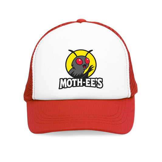 Moth - ee's Classic Red Logo Trucker's Cap - Mothman.Life