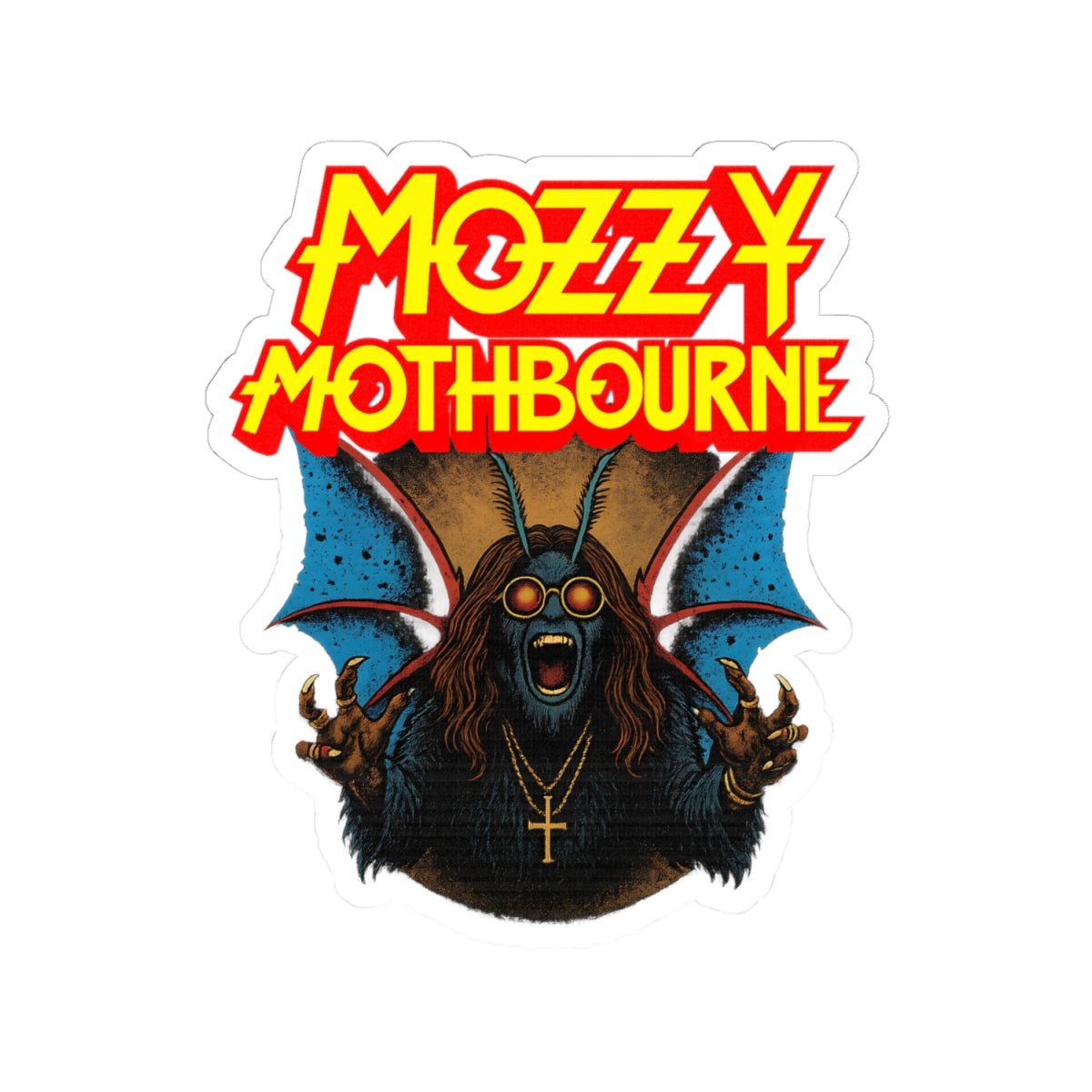 Mozzy Mothbourne Sticker - Mothman.Life