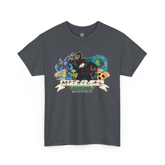 Mythical Pizza Cryptid FRIENDS Tee - Mothman.Life