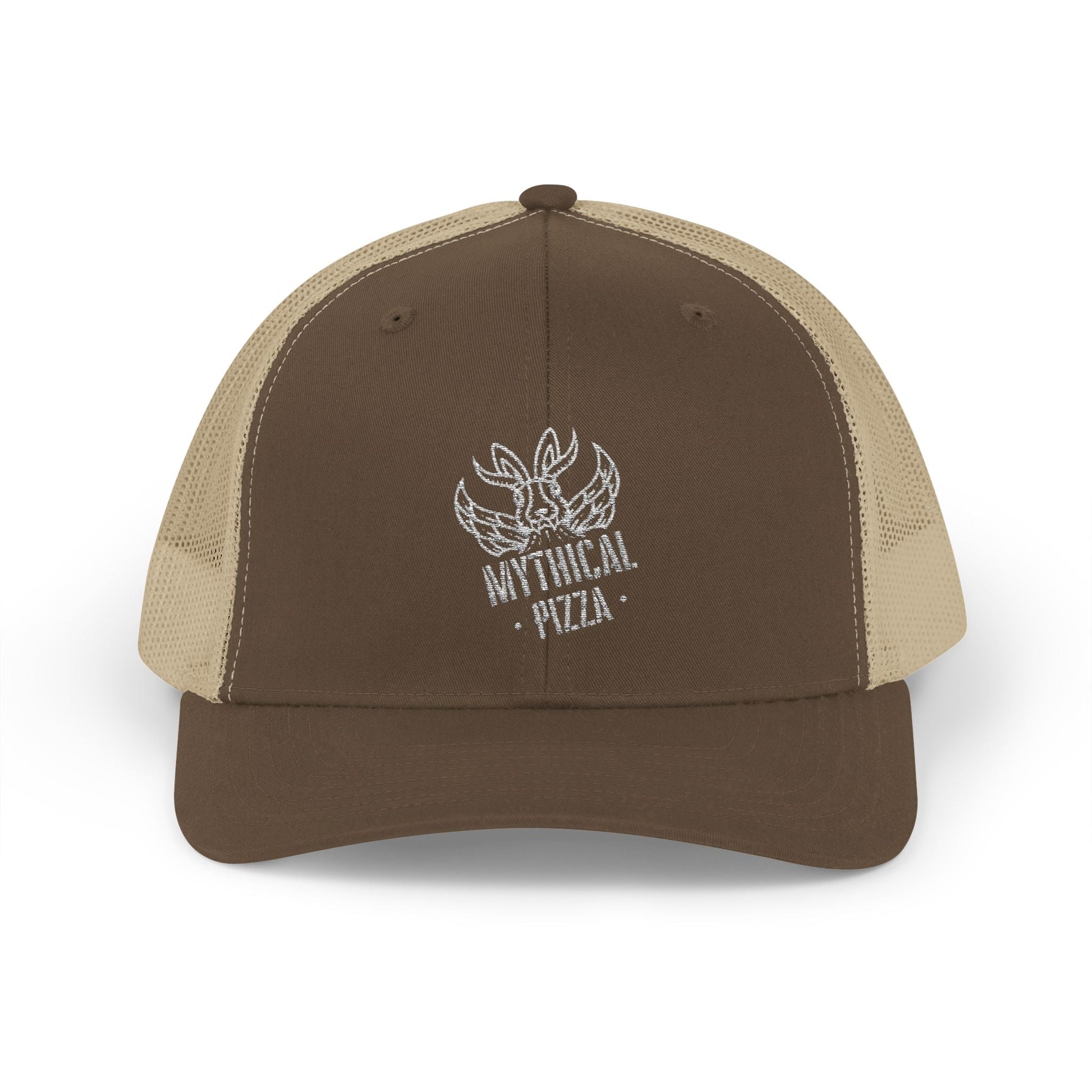 Mythical Pizza Embroidered Trucker Cap - Mothman.Life