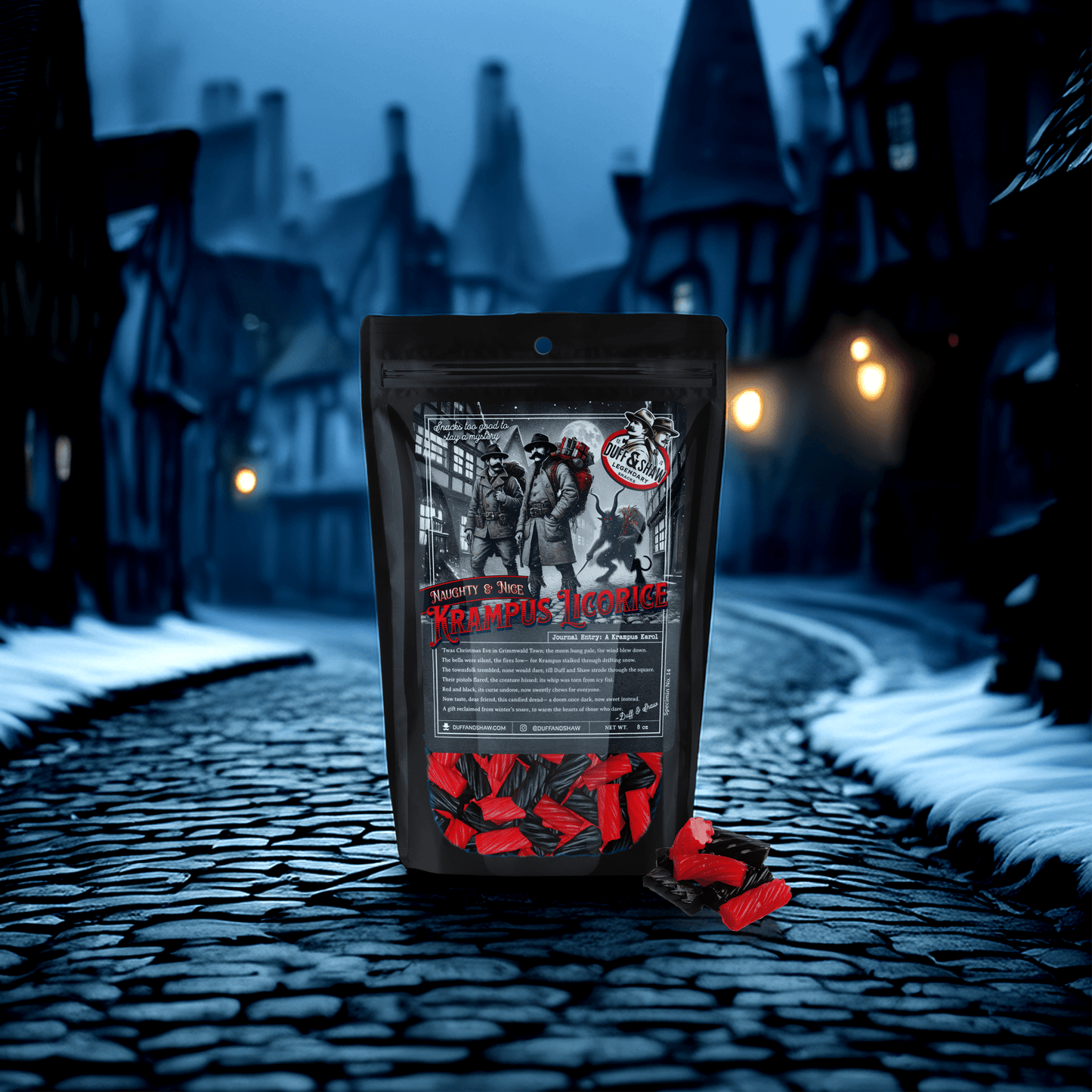 Naughty or Nice Krampus Licorice - Mothman.Life